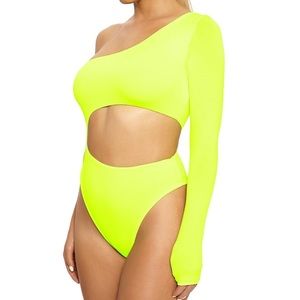 Nakedwardrobe lemon lime cut out Bodysuit
